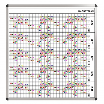 Personal-Raum-Plan, 12 Stunden, 53 Spalten, 123x117 cm, Personal-Raum-Plan, 12 Stunden, 53 Spalten, 123x117 cm,